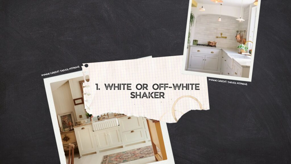 1 WHITE OR OFF-WHITE SHAKER