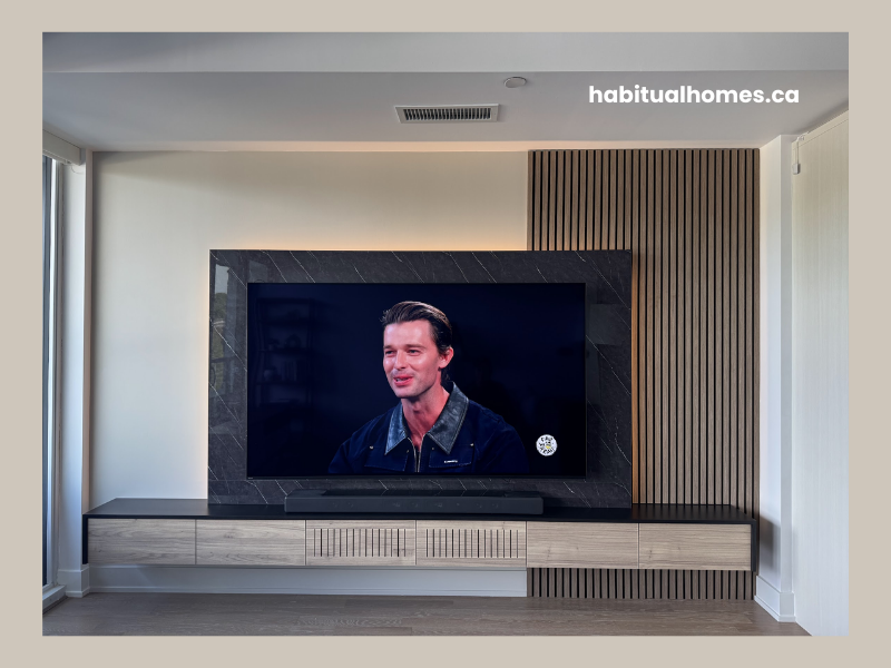 tv media wall installation Yonge and Lawrence 3