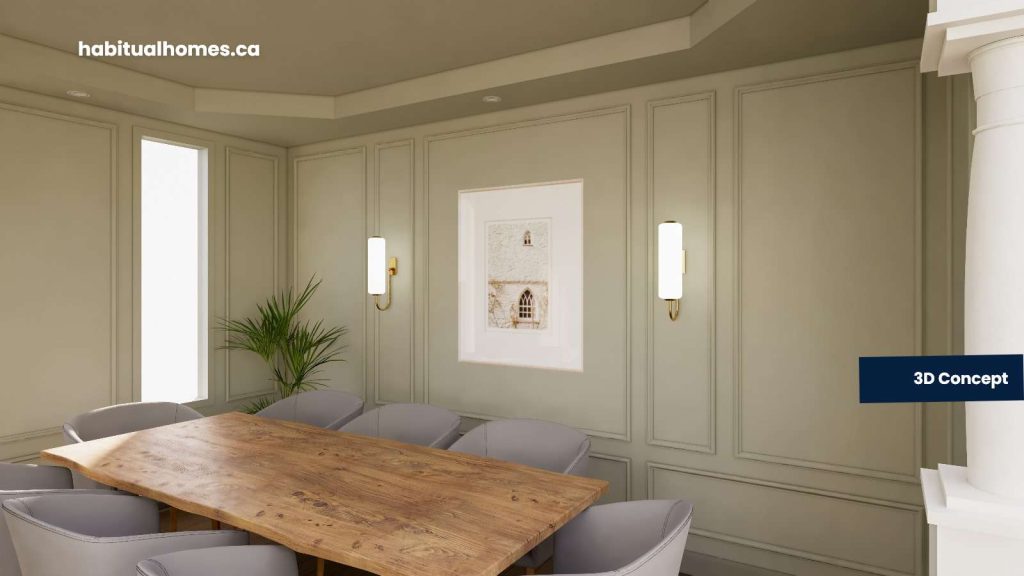 Custom 3D Design Proposal Dining Room