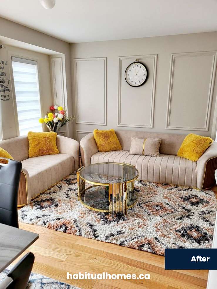 After Living Room Wall Paneling Bowmanville