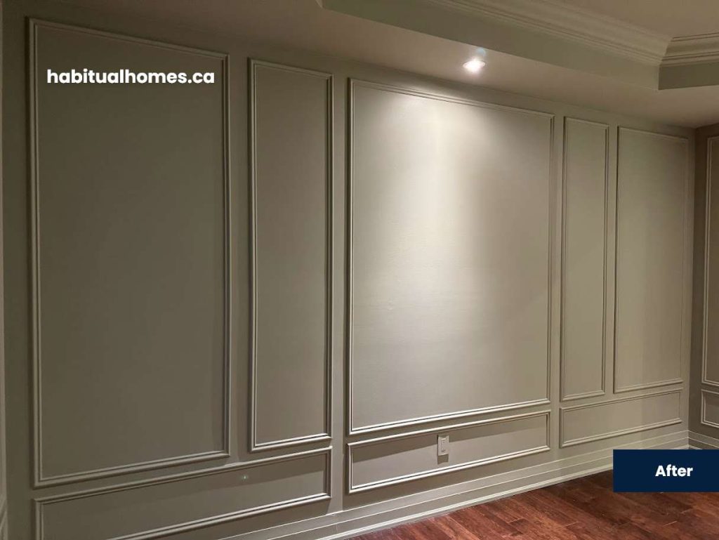 Svelte Sage Wall Paneling After