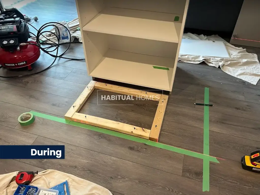 Attaching-Island-to-Floor-Construction-Process