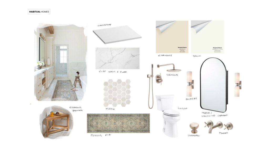 Bathroom renovation tips- mood board