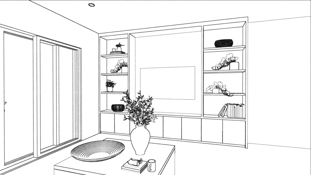 Dana media unit sketch view