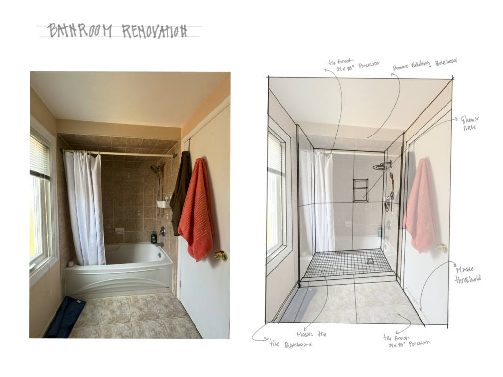 Design concept - bathroom renovation - ajax