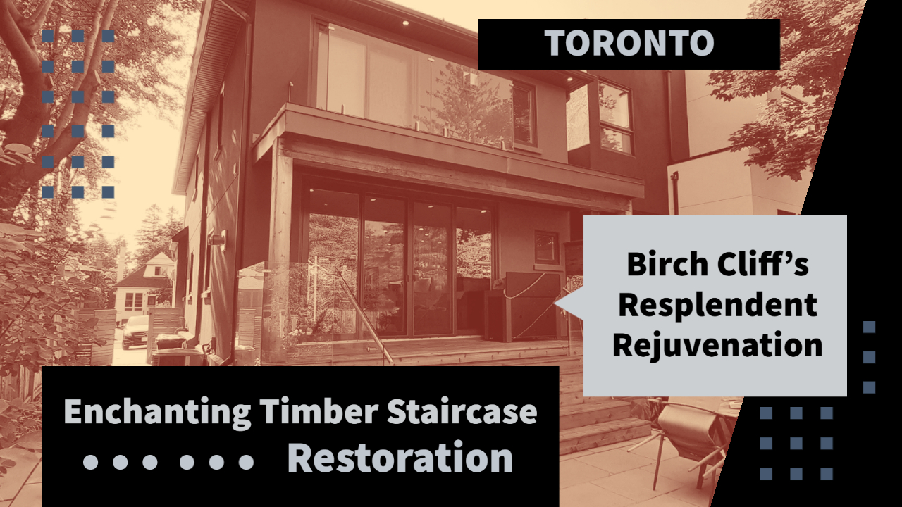 Enchanting Timber Staircase Restoration_ Birch Cliff's Resplendent Rejuvenation - Toronto-1