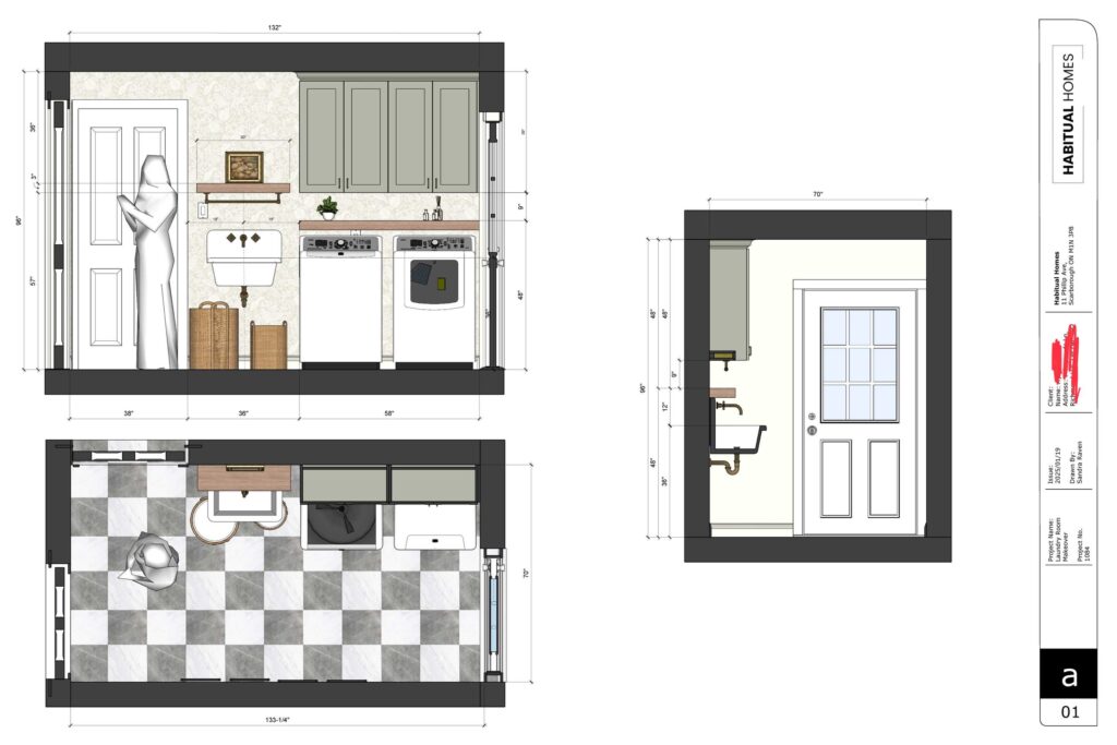 Laundry room renovation - drawings-1