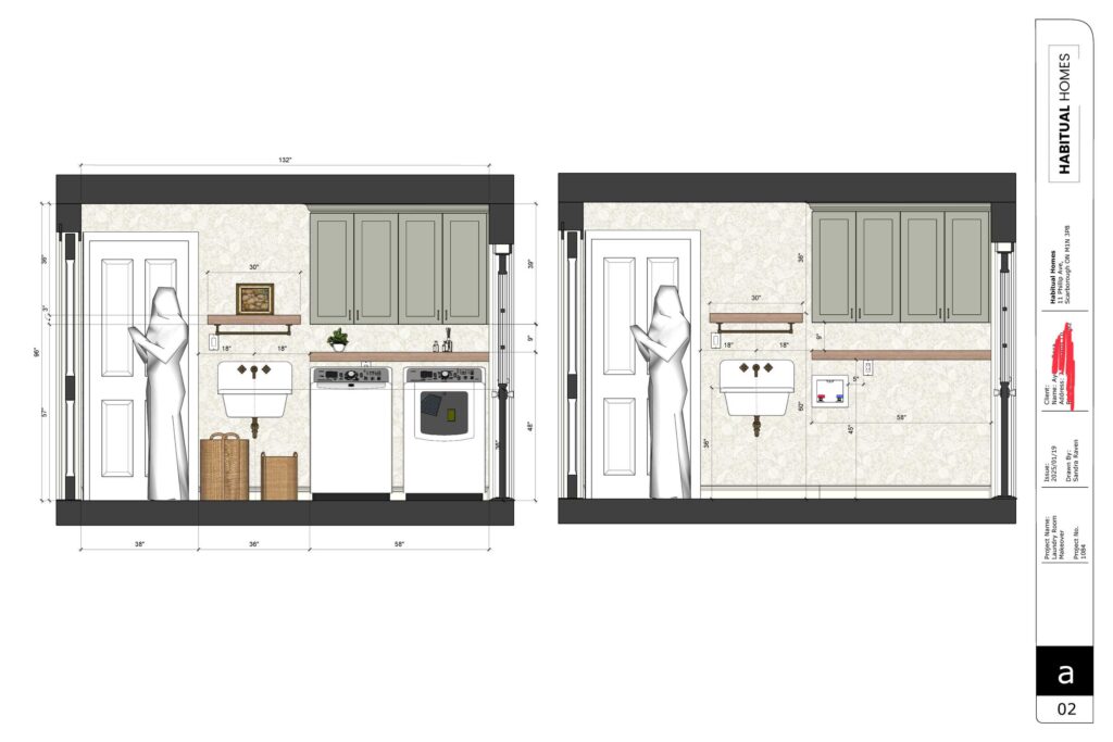 Laundry room renovation - drawings