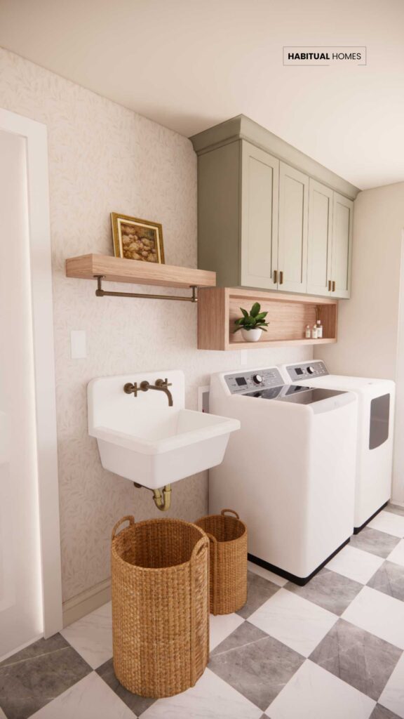 Laundry room renovation - rendering
