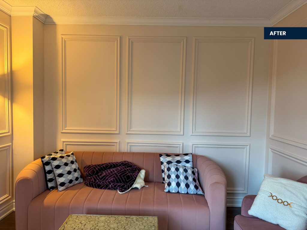 Living room after