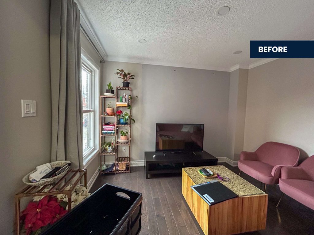 before living room makeover