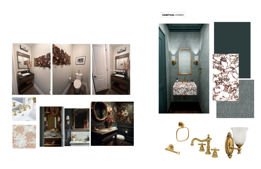 Mood board - powder room makeover