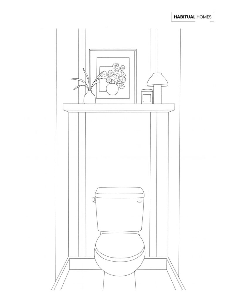Over-toilet cabinet