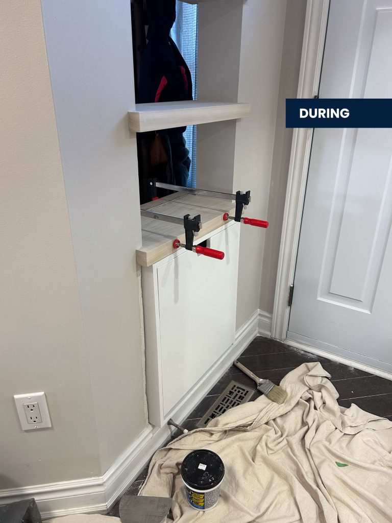 Shoe cabinet installation whitby