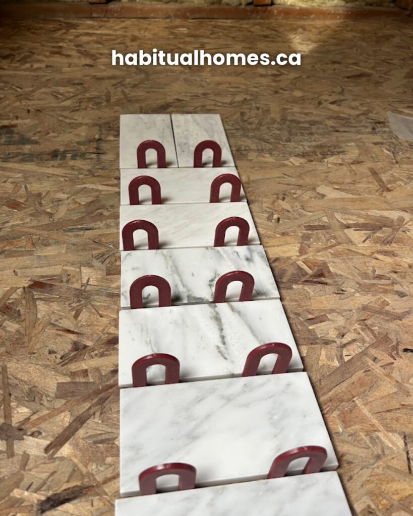 dry-laying your tiles before installation