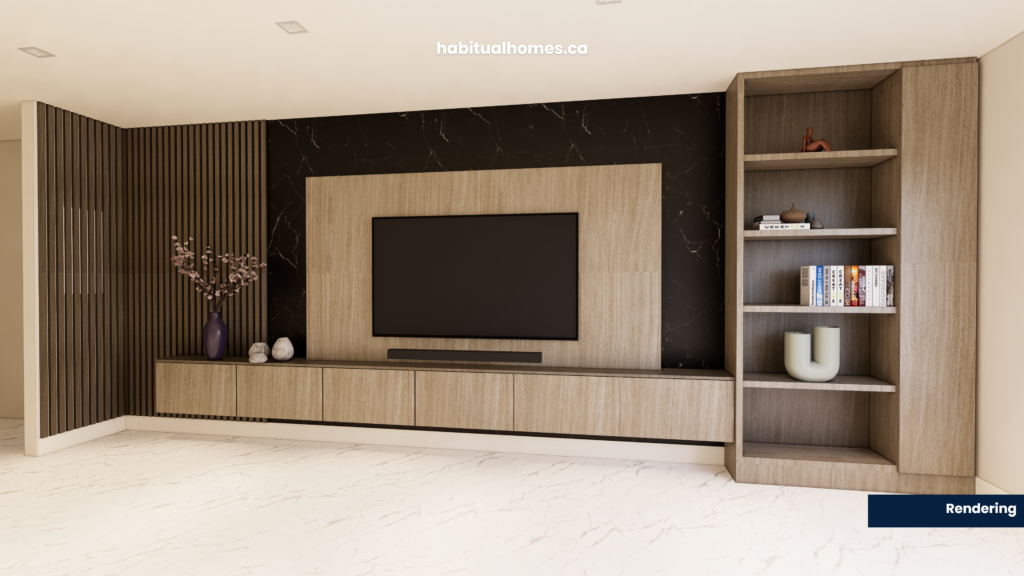 TV Media wall- rendering