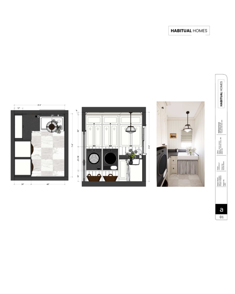 laundry room l-shaped design