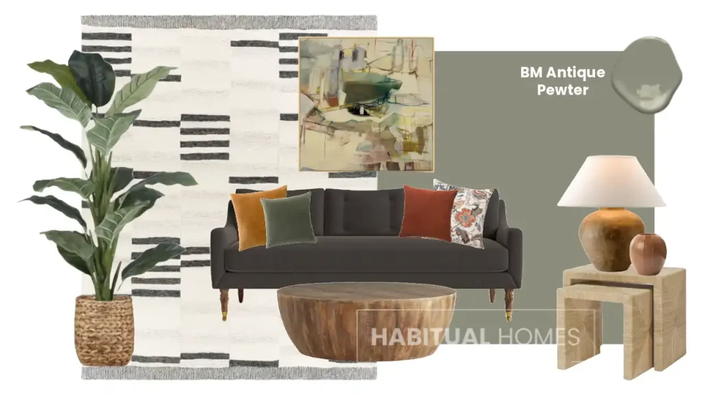 antique pewter-mood-board-boho-chic