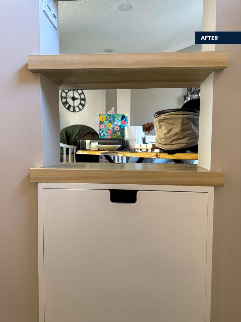 builtin shoe cabinet