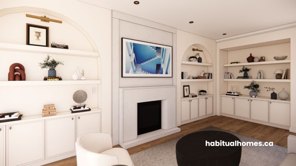 habitual-homes-built-in-cabinets-arched-niche-3D view