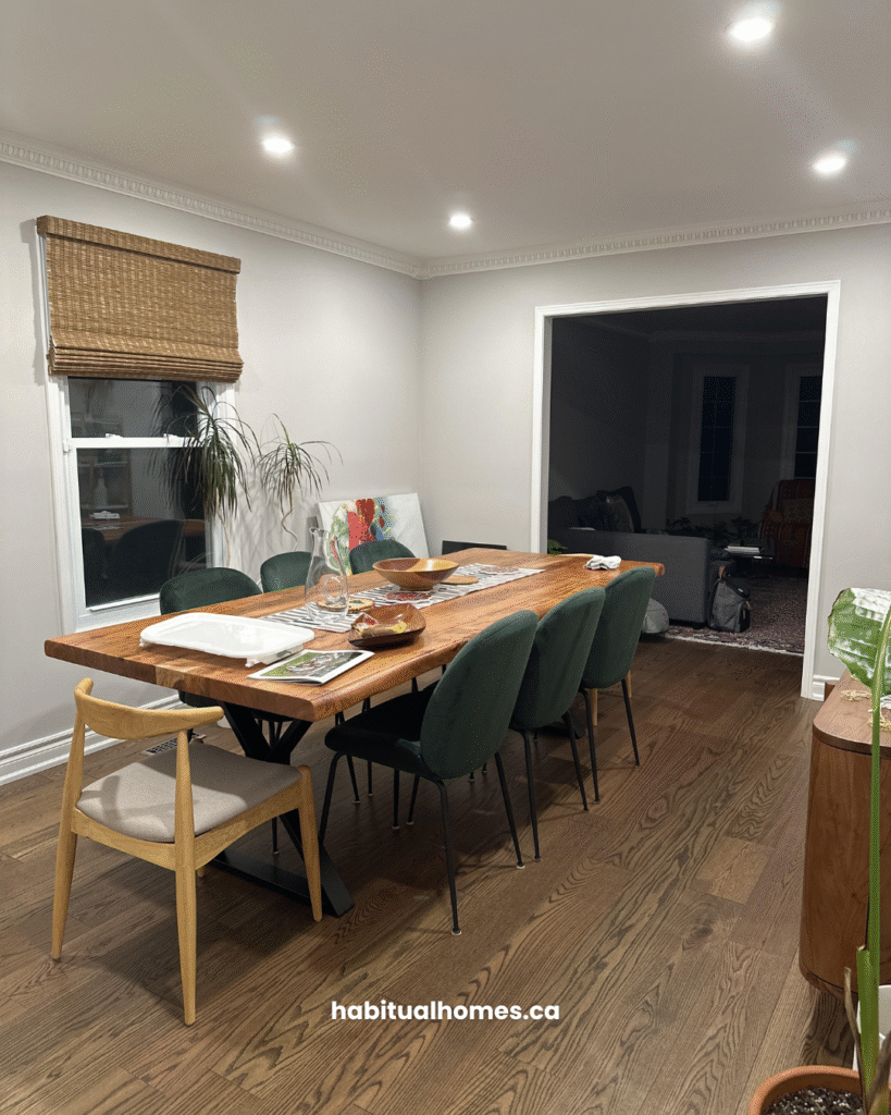 habitual-homes-dining-room-renovation-green-panelling-toronto-04