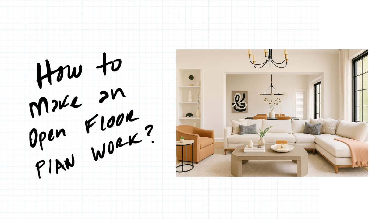how to make an open floor plan work